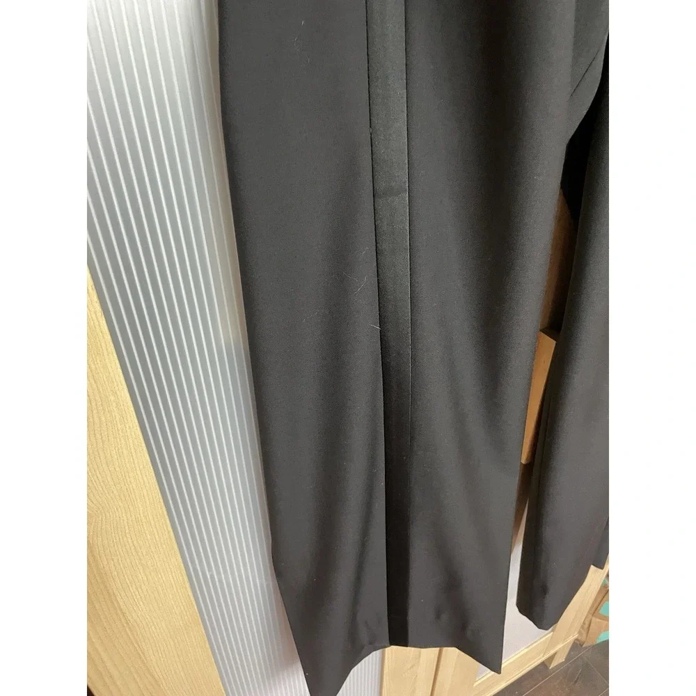 Brooks Brothers 1818 Madison Men's Dress Pants Wool Black 38x28 Tuxedo Party
